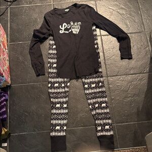 Old Navy Black and White Women’s Pajama Set